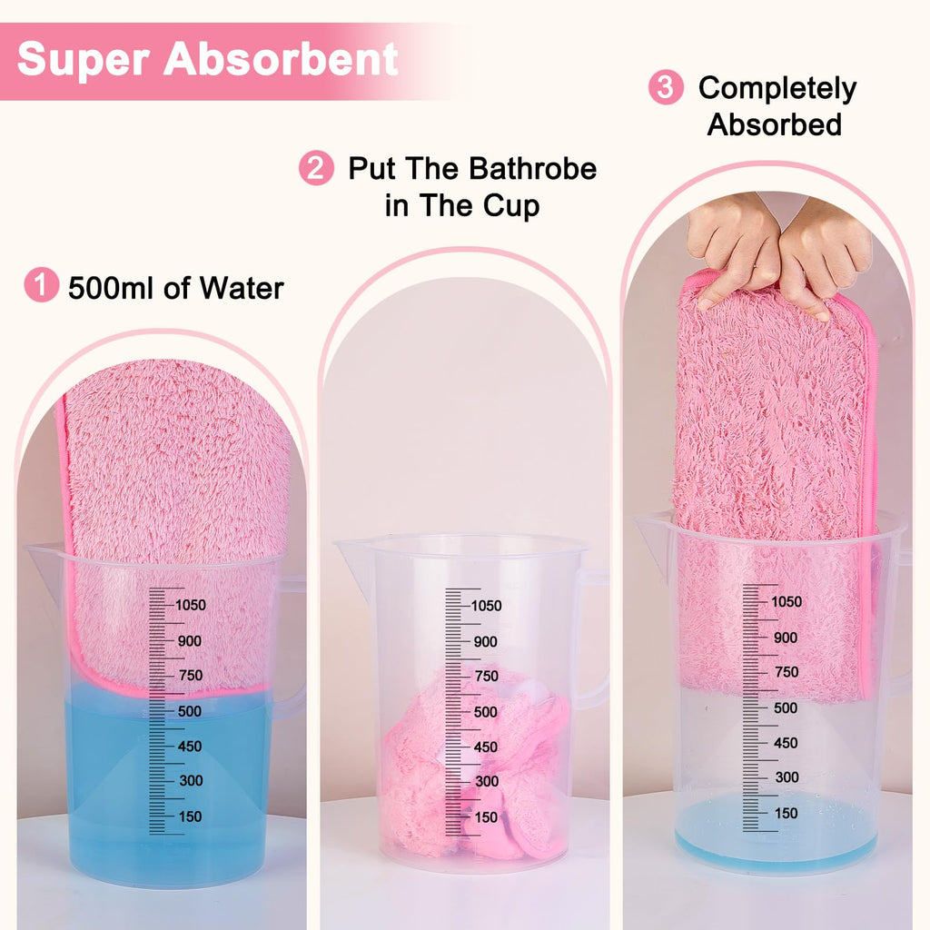 Dog Bathrobe Super Absorbent Dog Towels for Drying Dogs Large Quick Drying Dog Robes for after Bath Soft Dog Drying Towel Adjust