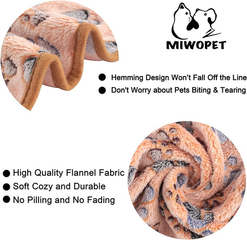 3 Pack Cat and Dog Blanket Soft & Warm Fleece Flannel Sleep Mat, Great Pet Throw for Puppy, Kitten,Cats,Small, Medium & Large Dogs (Medium 30" X 20")