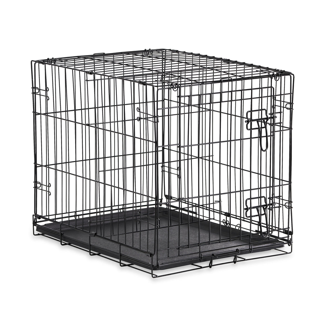 Foldable 48" Wire Crate for Dogs with Divider and Leak-Proof Tray