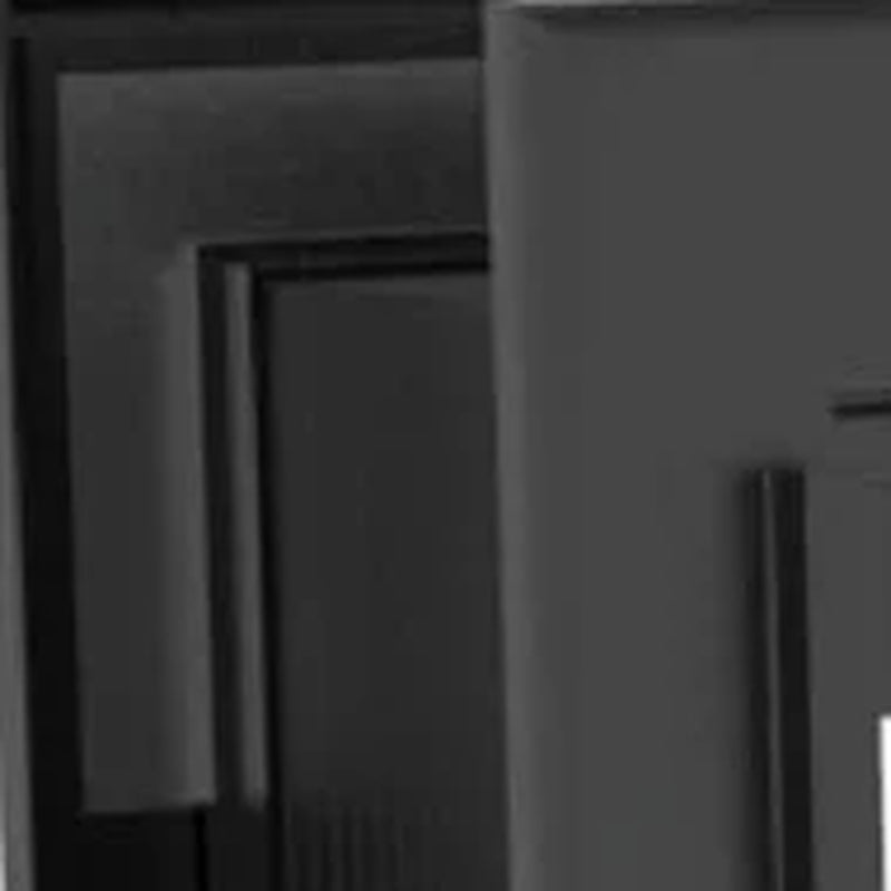 Black Deluxe Aluminum Large Pet Door for Pets up to 100 Lbs