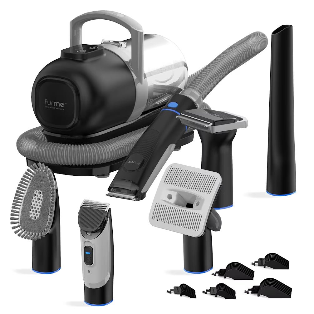 Original Pet Grooming Vacuum Kit, 5 Pet Grooming Tools, Works for All Dogs, Cats, and Pet Fur